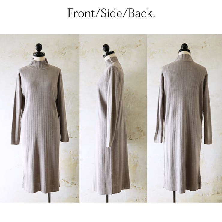 ハイネックリブニットワンピースレディース 秋冬 ワンピース | and it  | 詳細画像10 