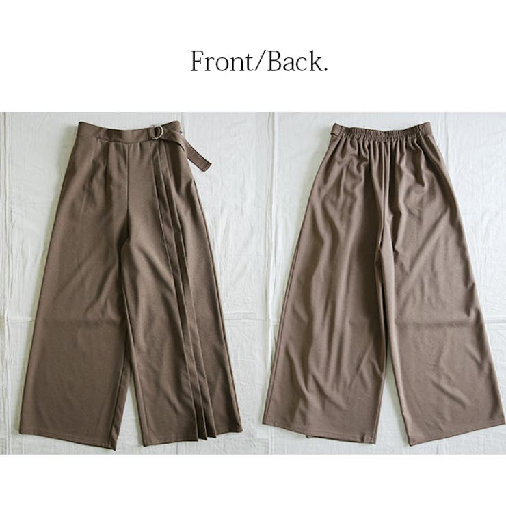 サイドプリーツストレッチジョーゼットパンツ【M】【L】レディース 春夏秋 ボトム… | and it  | 詳細画像10 