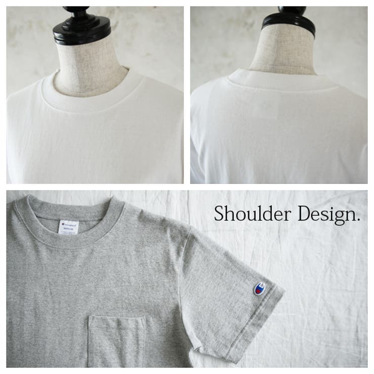 チャンピオン Champion ポケット付きクルーネックコットンTシャツレディース | and it  | 詳細画像7 