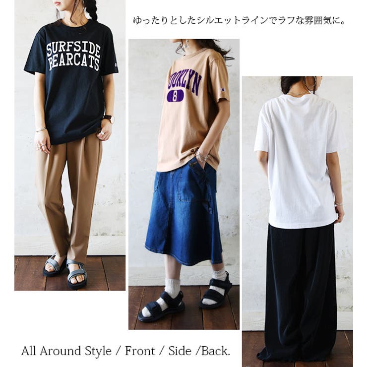 チャンピオン Champion プリントワイドTシャツレディース | and it  | 詳細画像5 