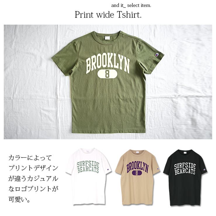 チャンピオン Champion プリントワイドTシャツレディース | and it  | 詳細画像6 