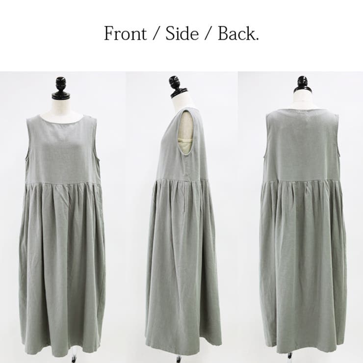 ディージーワイ D*g*y ラミーコットンノースリーブワンピース