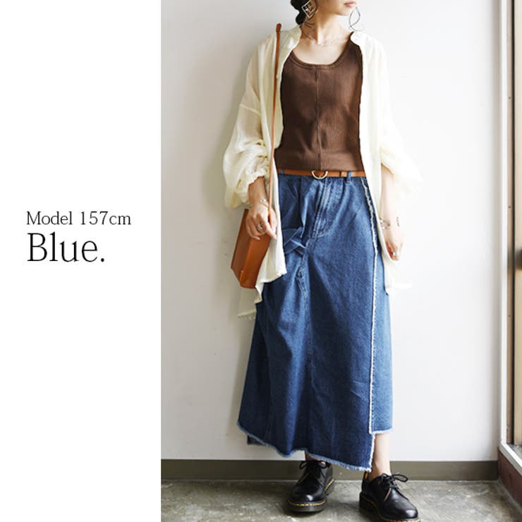 【and it_】ツイストアシメフリンジデニムスカート【M】【L】レディース 春… | and it  | 詳細画像16 
