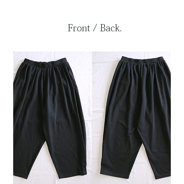 リラックスストレッチボリュームパンツ M L[品番：ZX000005492