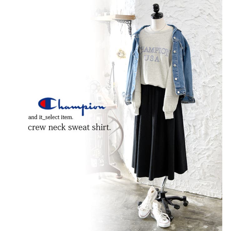 チャンピオン Champion 裏起毛クルーネックスエットトレーナー