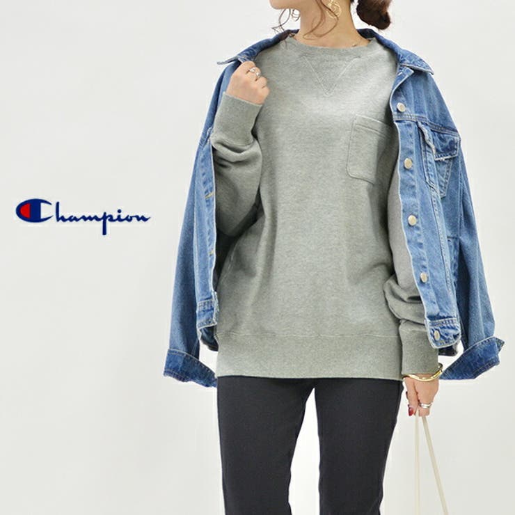 チャンピオン Champion クルーネックポケットスウェットトレーナー【M】レ… | and it  | 詳細画像5 