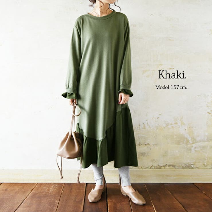 ライトスウェットアンバランスヘムワンピースレディース 春秋冬 ワンピース 品番 Zx And It アンドイット のレディースファッション通販 Shoplist ショップリスト