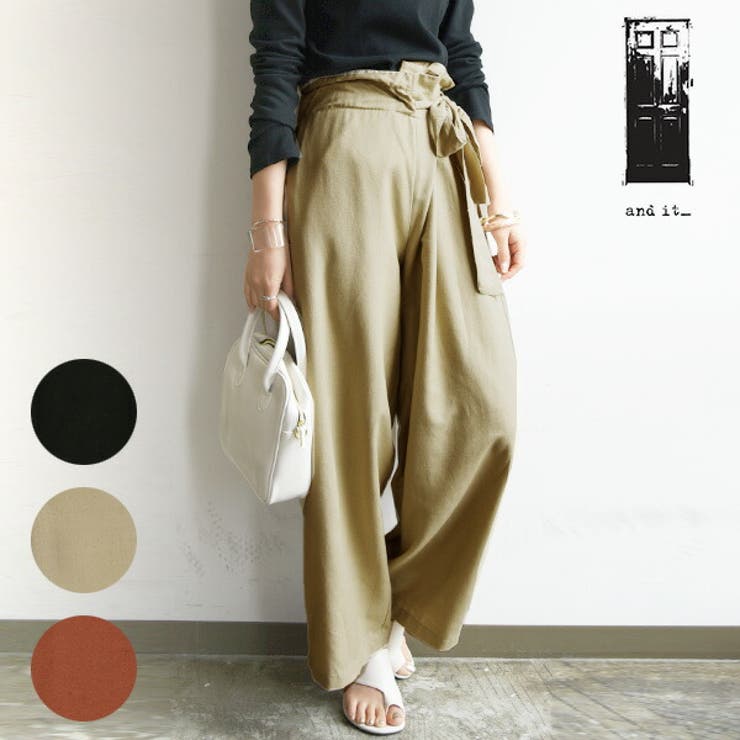 パンツ レディース ウエストリボンリネンレーヨンパンツボトムス 品番 Zx And It アンドイット のレディース ファッション通販 Shoplist ショップリスト