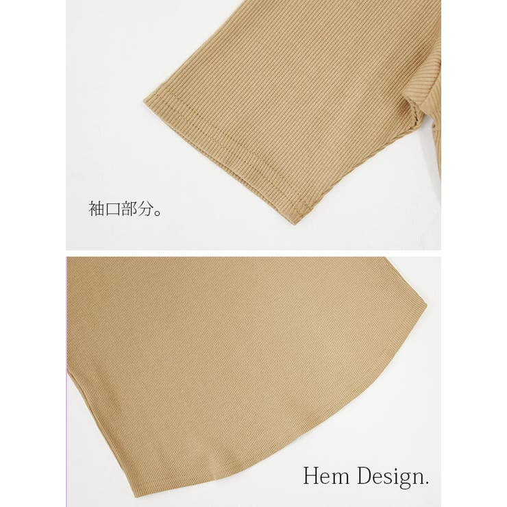 カットソー レディース コットンリブボートネック5分袖カットソー【受注発注】【M… | and it  | 詳細画像8 