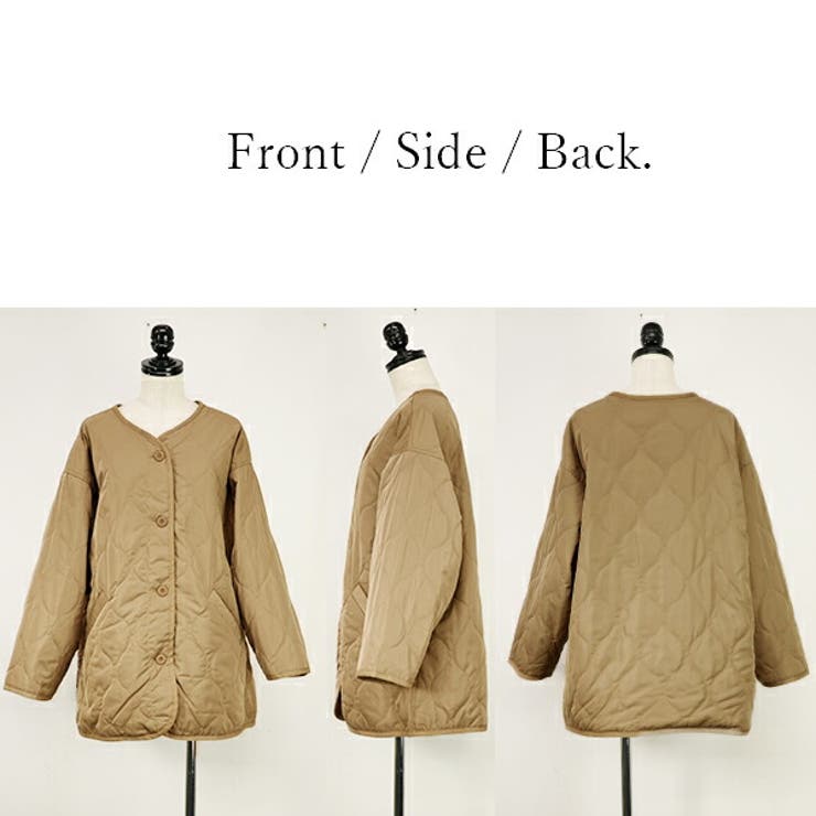 キルティング ジャケット レディース[品番：ZX000006243]｜and it