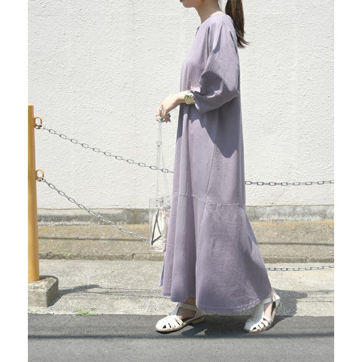 ぷっくりスリーブマーメイドワンピース 春夏 ワンピ | and it  | 詳細画像15 