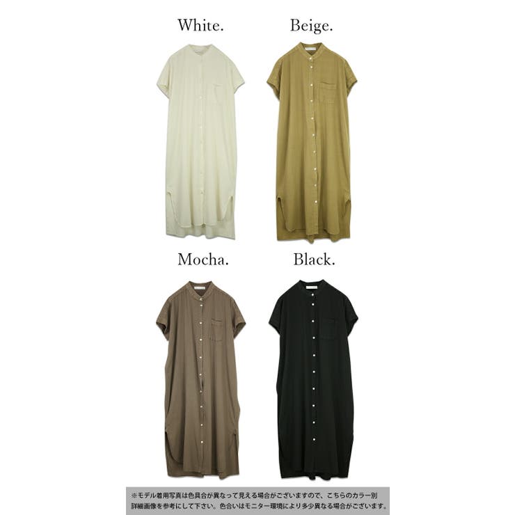 ナチュラルコットンボタンシャツワンピース レディース シャツワンピ | and it  | 詳細画像2 