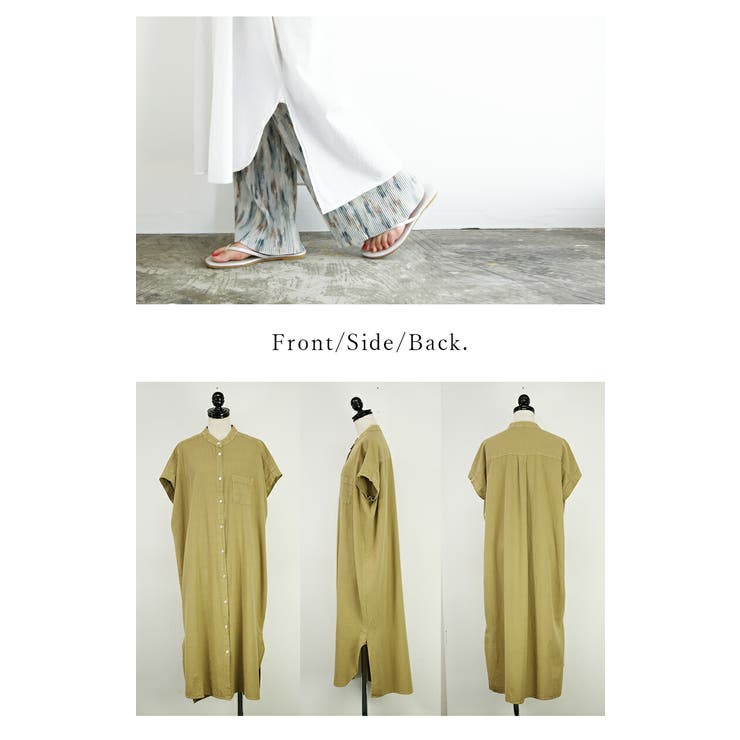 ナチュラルコットンボタンシャツワンピース レディース シャツワンピ | and it  | 詳細画像8 