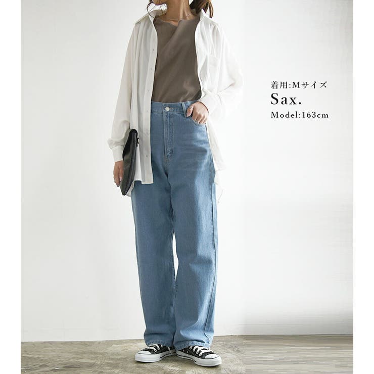 大きいサイズ】23区 DENIM ［50］ ストレート デニムパンツ 濃紺