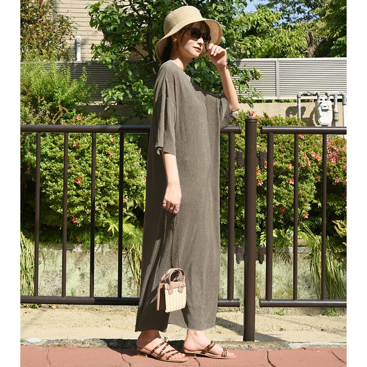 セルフカット楊柳ワンピース ワンピース レディース | and it  | 詳細画像10 