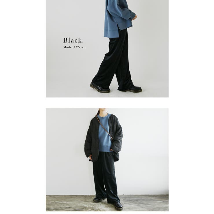 美品○ソフトコーデュロイ　ぽってりパンツ　アイボリー Amazon | [COHOKS] コーデュロイパンツ ワイドパンツ ロング