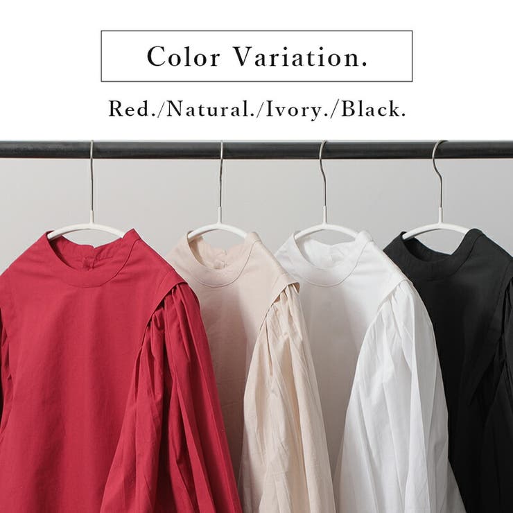 ポプリンデザインショルダーブラウス ブラウス レディース | and it  | 詳細画像4 