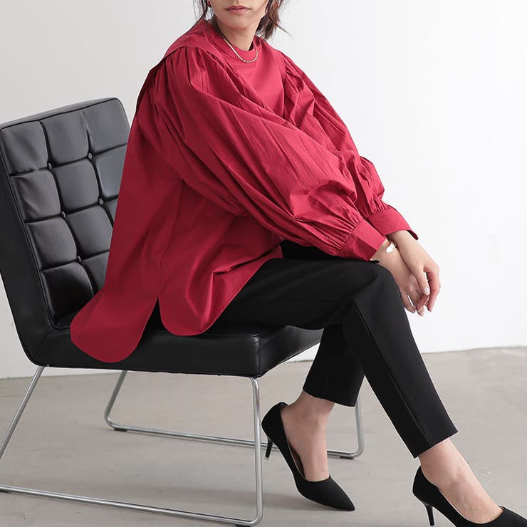 ポプリンデザインショルダーブラウス ブラウス レディース | and it  | 詳細画像9 