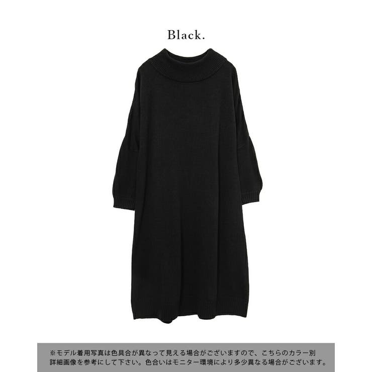 未使用タグ付 マーレット ワンピース ニット Aライン ブラックADDISON DRESSTERIOR（ドレステリア）の「◇Merlette(マーレット）ADDISON