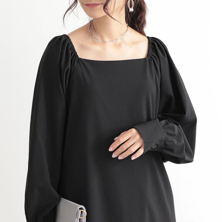 スクエアネックワンピース オケージョン フォーマル | and it  | 詳細画像8 