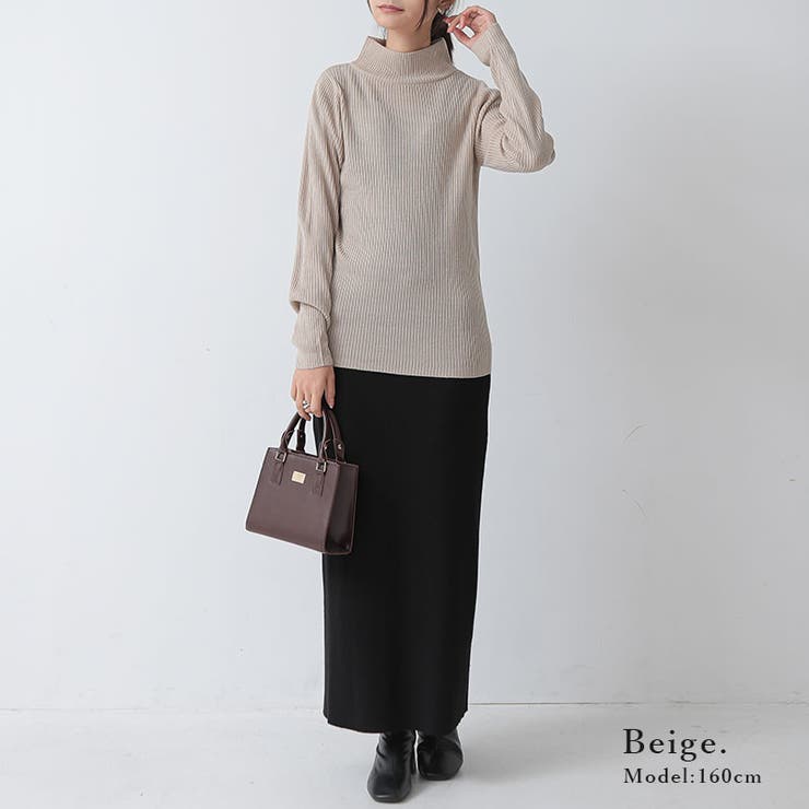 ウォッシャブルハイネックリブニット ニット レディース | and it  | 詳細画像7 