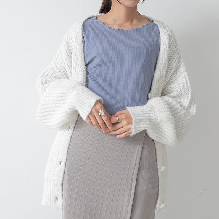 起毛リブメロークルーネックカットソー レディース 秋冬 | and it  | 詳細画像13 