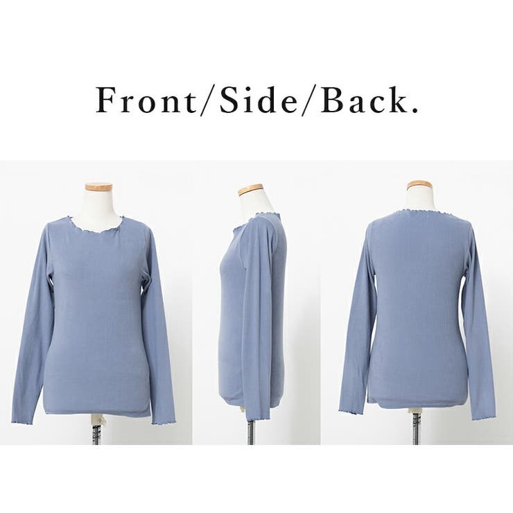 起毛リブメロークルーネックカットソー レディース 秋冬 | and it  | 詳細画像18 