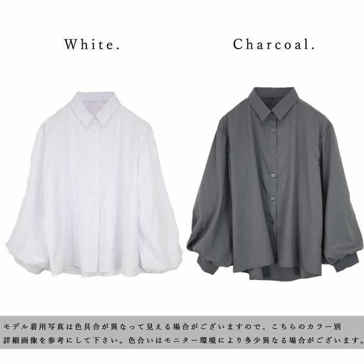 スパンブロードボリュームスリーブシャツ シャツ レディース | and it  | 詳細画像2 
