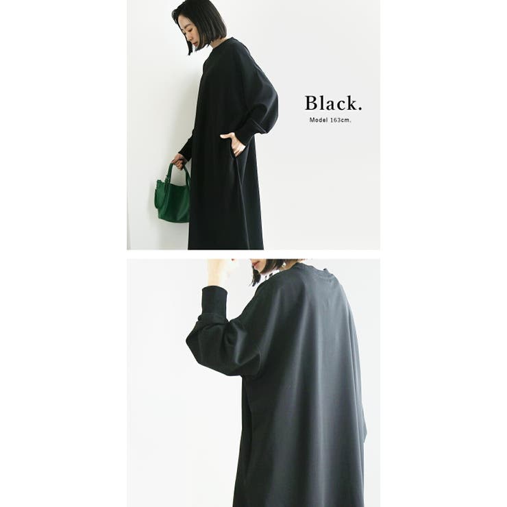 梨地ワイドシルエットワンピース ワンピース レディース | and it  | 詳細画像11 