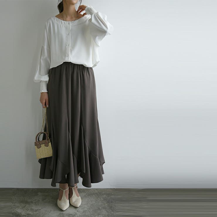 防汚加工シャーリング袖2wayブラウス ブラウス レディース | and it  | 詳細画像8 