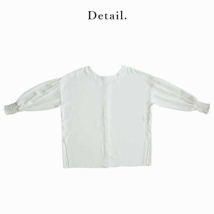 防汚加工シャーリング袖2wayブラウス ブラウス レディース | and it  | 詳細画像10 