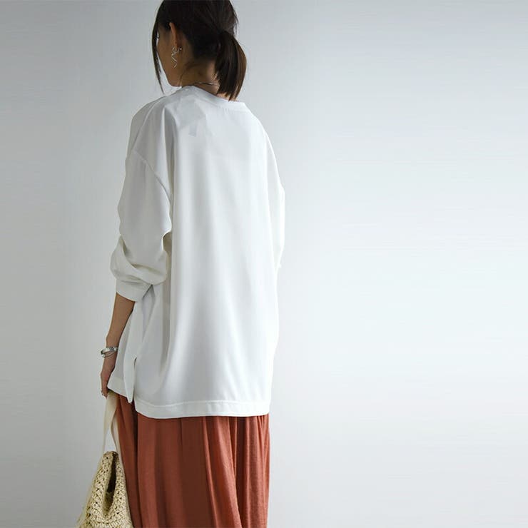 防汚加工ユニセックス長袖プルオーバー トップス レディース | and it  | 詳細画像15 