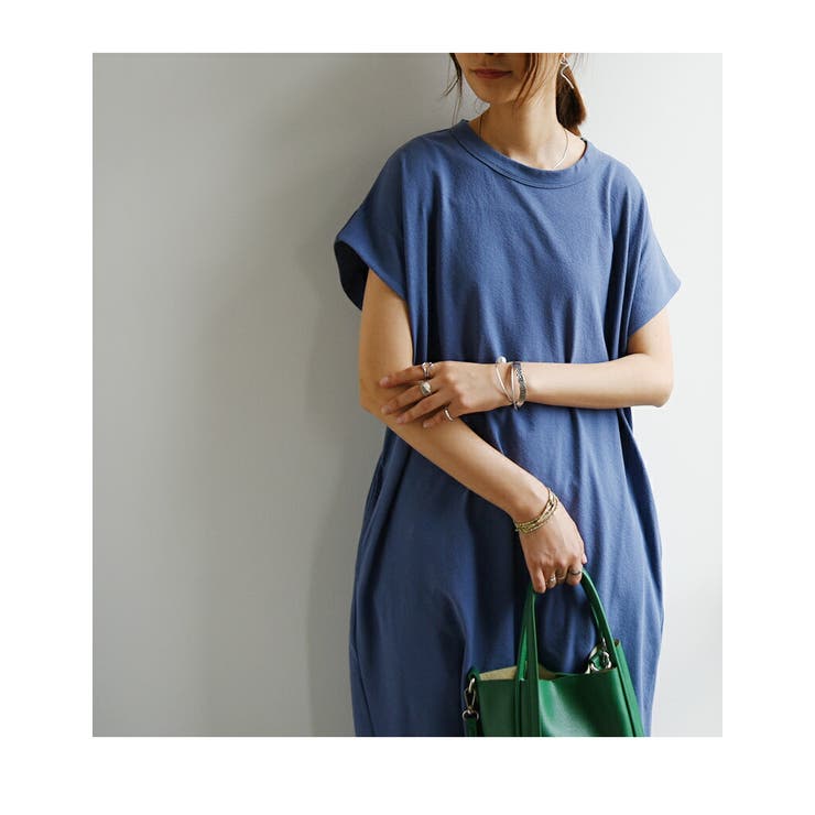 G-STAR RAW RESEARCH 半袖ロングワンピース 青