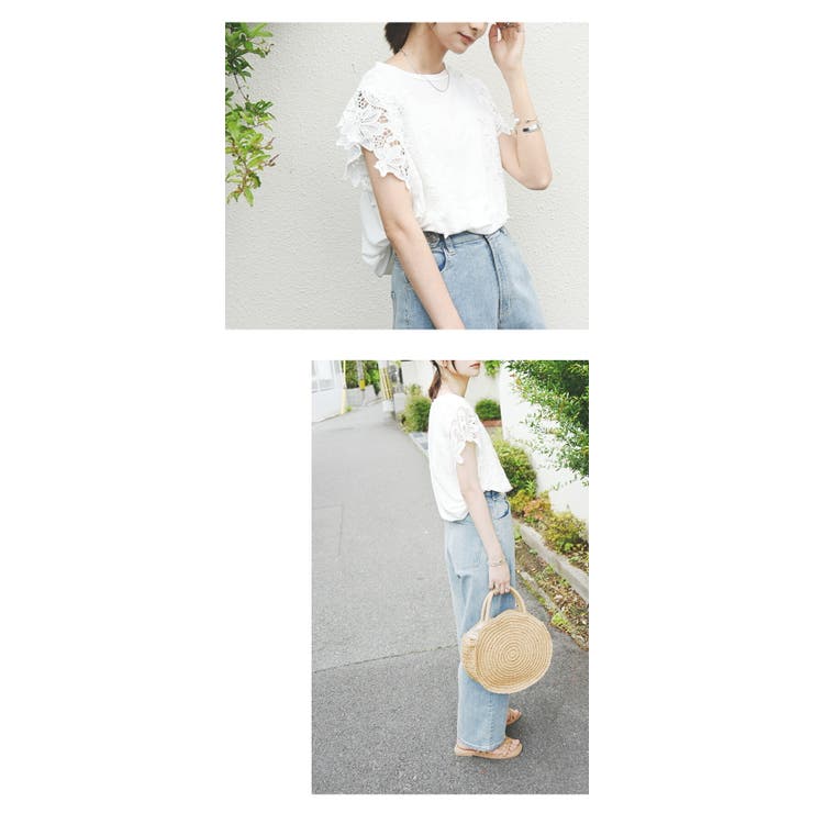 ひんやりタッチレーススリーブチュニック チュニック レディース | and it  | 詳細画像8 