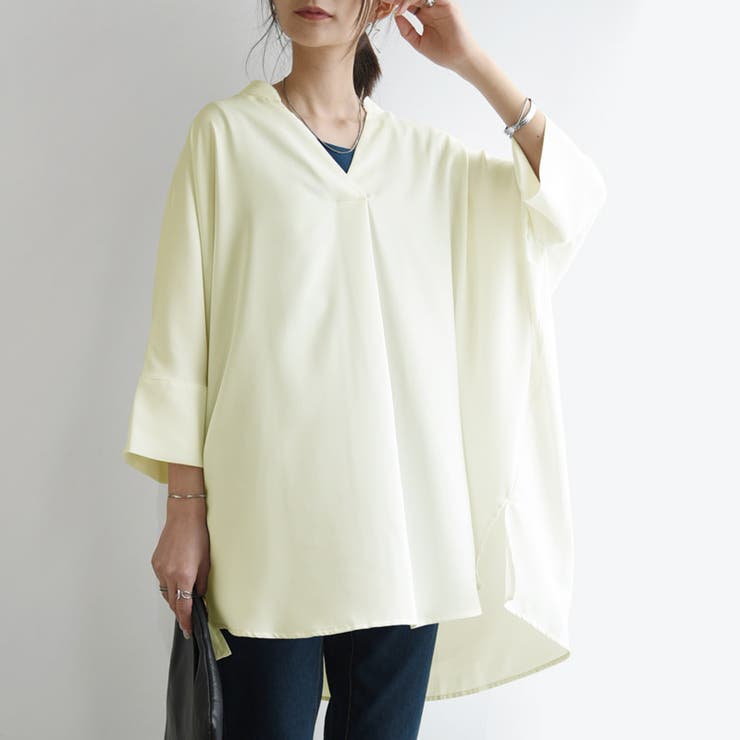 防汚加工スキッパードルマンビッグシャツ シャツ レディース | and it  | 詳細画像6 