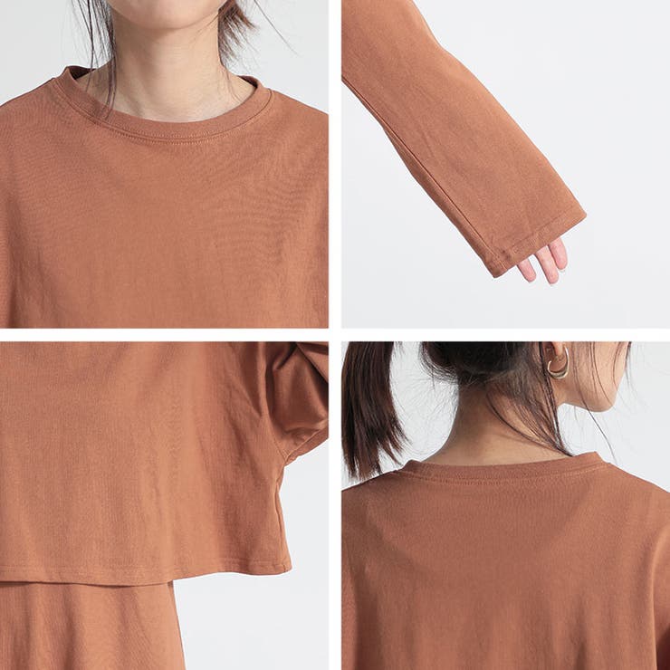 ノースリーブワンピース×ショート丈カットソーセット ワンピース ノースリーブワンピース×ショート丈カットソーセット ワンピース