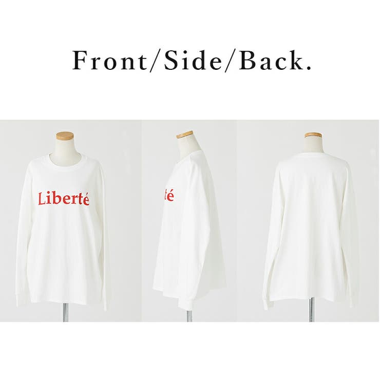 ロゴロングスリーブゆるカットソー カットソー レディース | and it  | 詳細画像14 