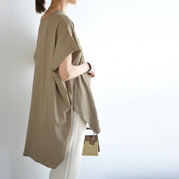 マーセライズボックスシルエットBIGTEE カットソー レディース