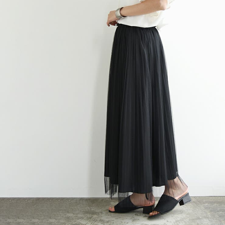 チュールプリーツリバーシブルスカート スカート レディース | and it  | 詳細画像12 