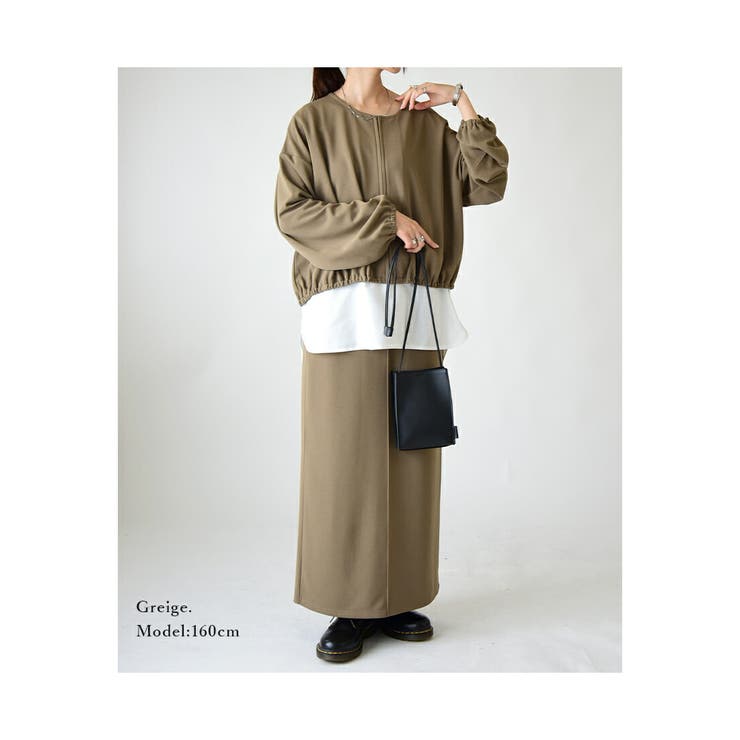 梨地クロップドカーディガン カーディガン レディース | and it  | 詳細画像15 