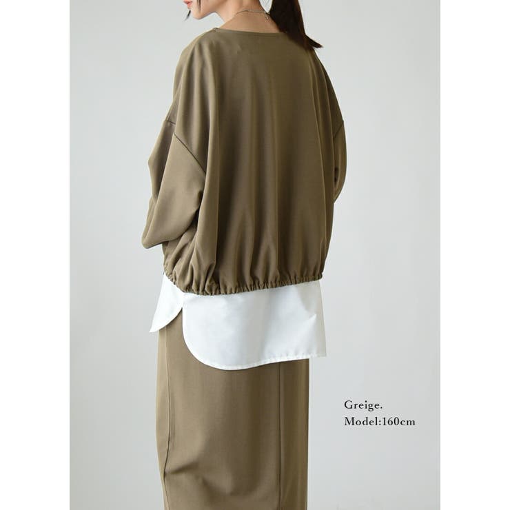 梨地クロップドカーディガン カーディガン レディース | and it  | 詳細画像17 