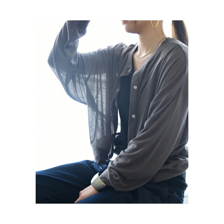 シアー2wayカーディガン カーディガン レディース | and it  | 詳細画像11 