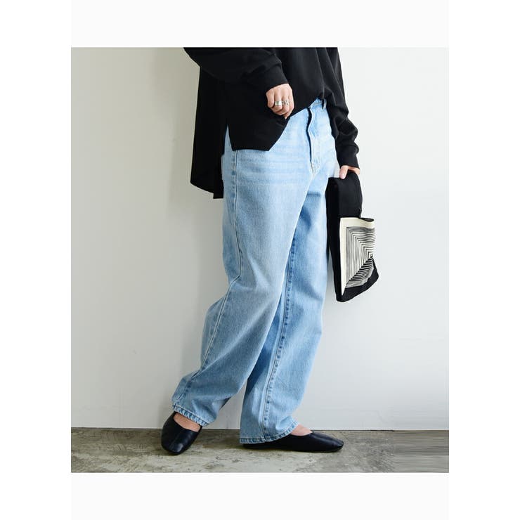 デニムストレートパンツ デニム レディース[品番：ZX000006742