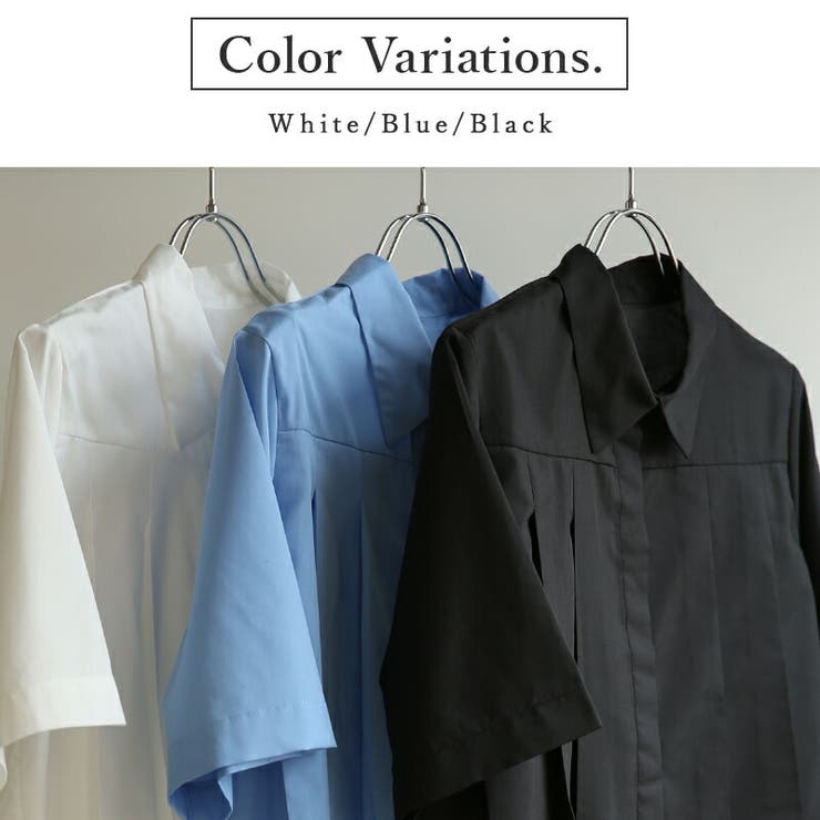 T Cブロードクロップドプリーツブラウス ブラウス | and it  | 詳細画像4 