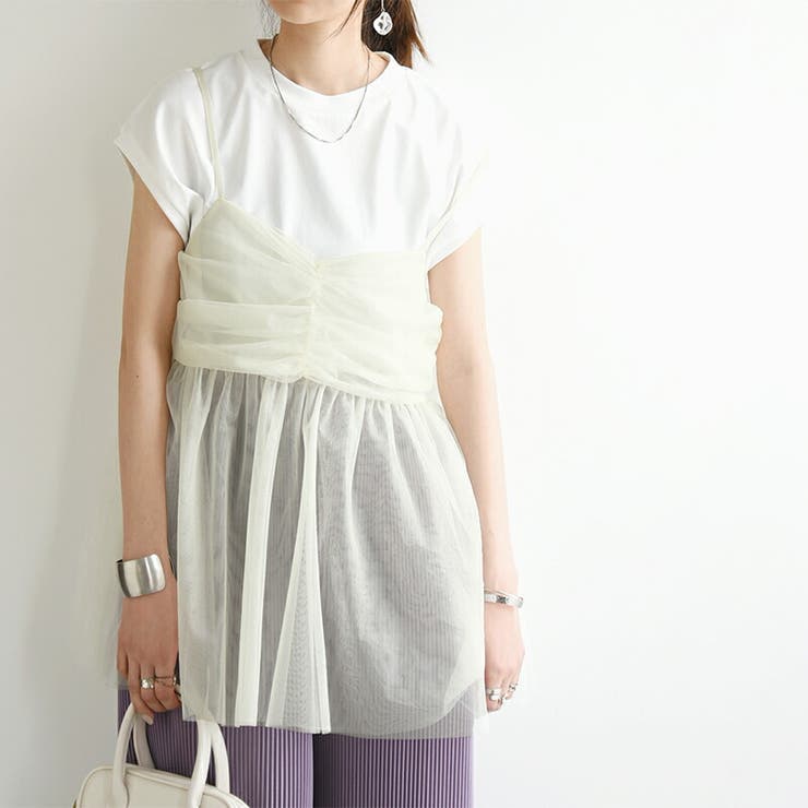 ラメチュールキャミソール キャミソール レディース | and it  | 詳細画像10 