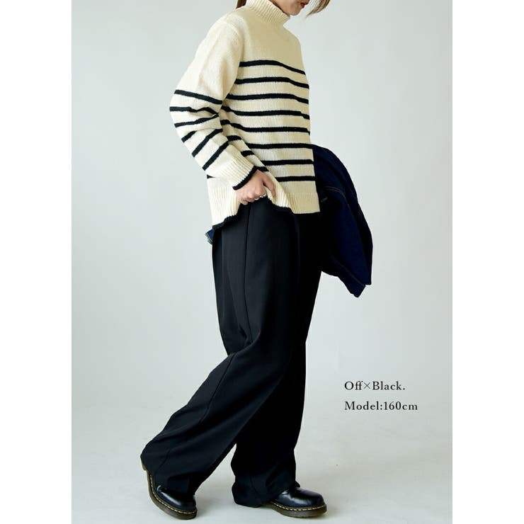 洗えるハイネックニットプルオーバー ニット レディース | and it  | 詳細画像8 