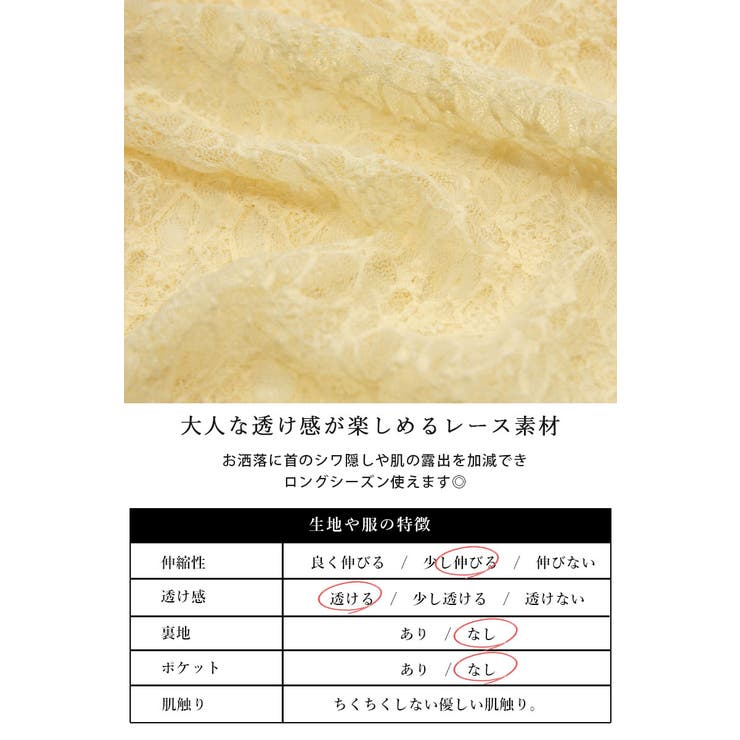 透け感楽しむ大人シアートップス トップス シアー | and it  | 詳細画像12 
