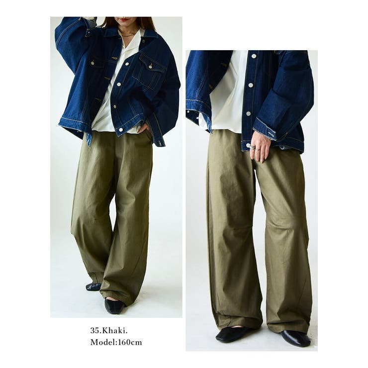 ゆるっくす バレルレッグ パンツ[品番：ZX000006738]｜and it