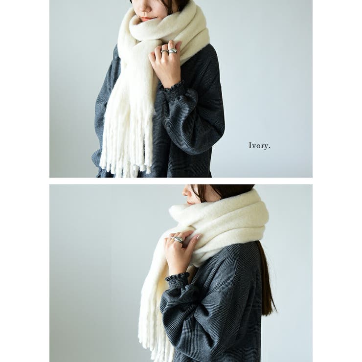 HOODED GLITTER MUFFLER / ラメフーディーマフラー（マフラー
