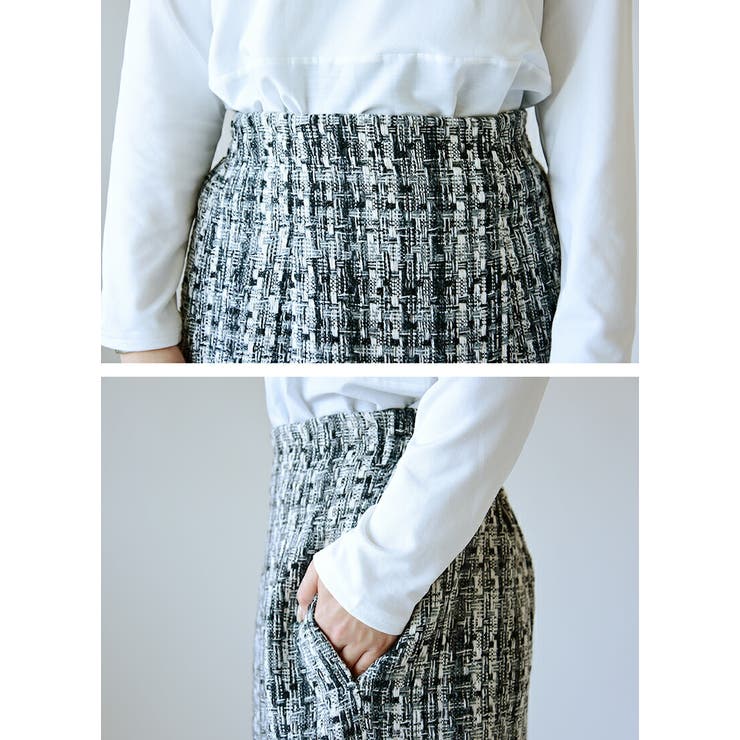 ミックスツイードタイトスカート スカート レディース[品番